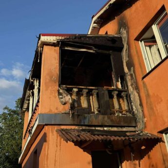Pożar salonu pogrzebowego w Golczewie Pożar salonu pogrzebowego w Golczewie