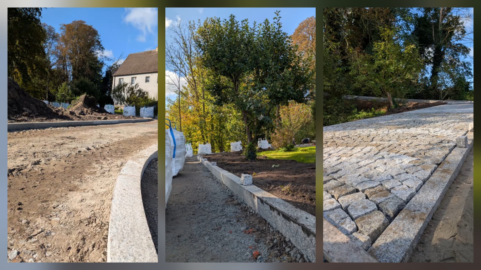 Nowe oblicze golczewskiego podzamcza. realizowane są intensywne prace przy wieży zamkowej