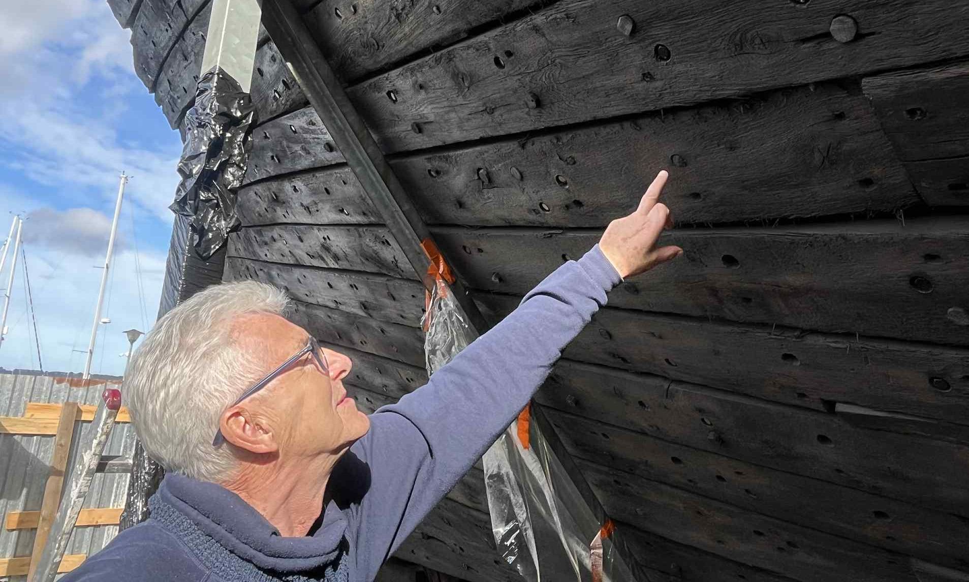 Konserwacja XIX-wiecznego wraku szkunera na marinie w Kamieniu Pomorskim