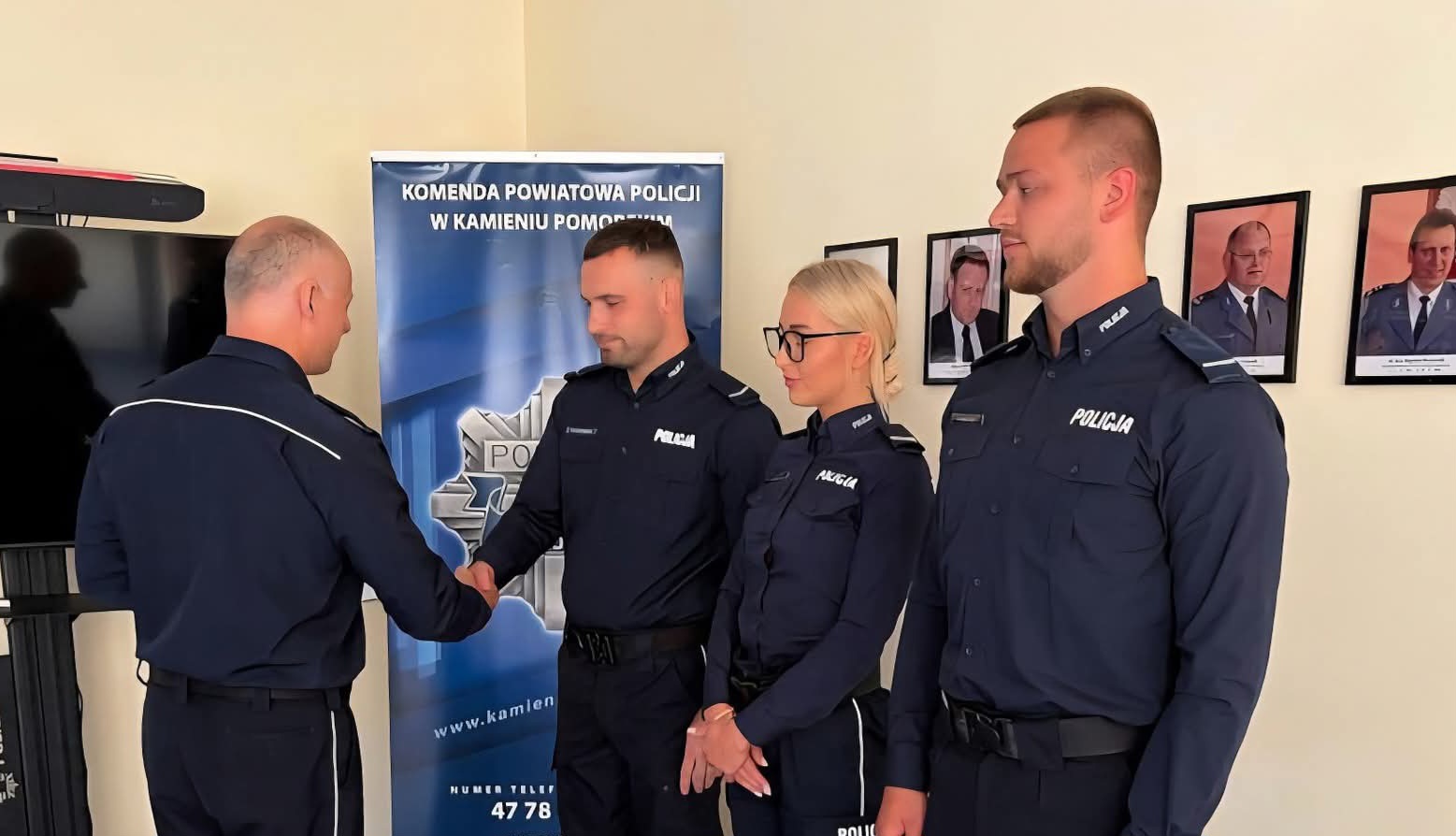 Funkcjonariusze kamieńskiej Policji wyróznieni