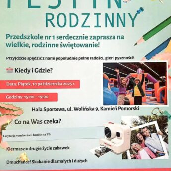 Rodzice zapraszają na wspólne świętowanie! Festyn Rodzinny już 10 października w Kamieniu Pomorskim