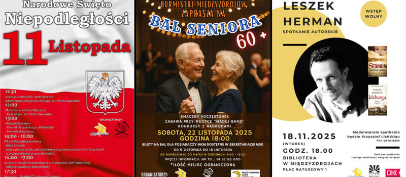 Listopad pełen wydarzeń w Międzyzdrojach. Koncerty, warsztaty, spotkania z autorami i obchody Niepodległości Listopad pełen wydarzeń w Międzyzdrojach. Koncerty, warsztaty, spotkania z autorami i obchody Niepodległości