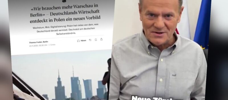 Tusk cytuje szwajcarskie media. "Gonimy Niemców!" Tusk cytuje szwajcarskie media. "Gonimy Niemców!"