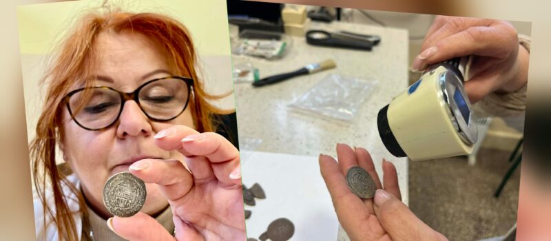 Srebrne dirhamy z wczesnego średniowiecza trafiły do konserwacji. "To świadectwo dalekosiężnych kontaktów handlowych Pomorza"