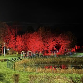 Świetlne Błonia rozbłysły w Świerznie. Nowa iluminacja odmieni centrum miejscowości