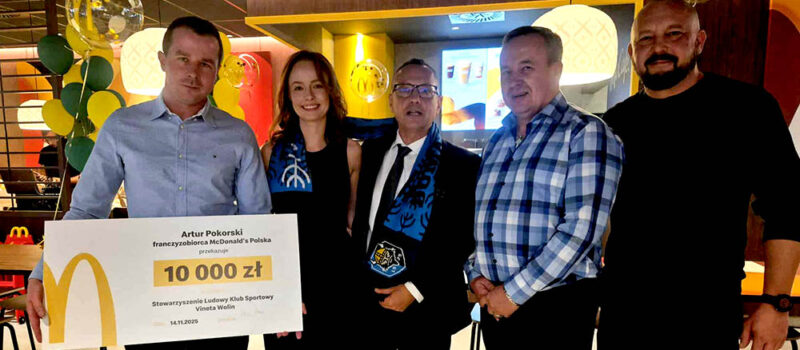 McDonald’s Wolin wspiera lokalny sport! Restauracja oficjalnym sponsorem Vinety Wolin