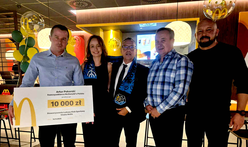 McDonald’s Wolin wspiera lokalny sport! Restauracja oficjalnym sponsorem Vinety Wolin