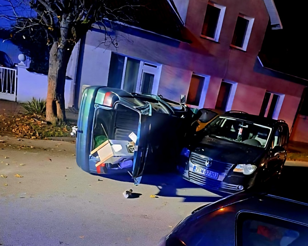 Wypadek na ulicy Słowiańskiej w Wolinie. Trzy osoby poszkodowane