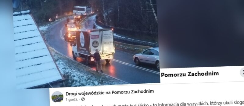 "Zimą pada śnieg, więc może być ślisko". Drogowcy tłumaczą się ze stanu dróg