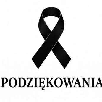 Podziękowania za udział w uroczystościach pogrzebowych