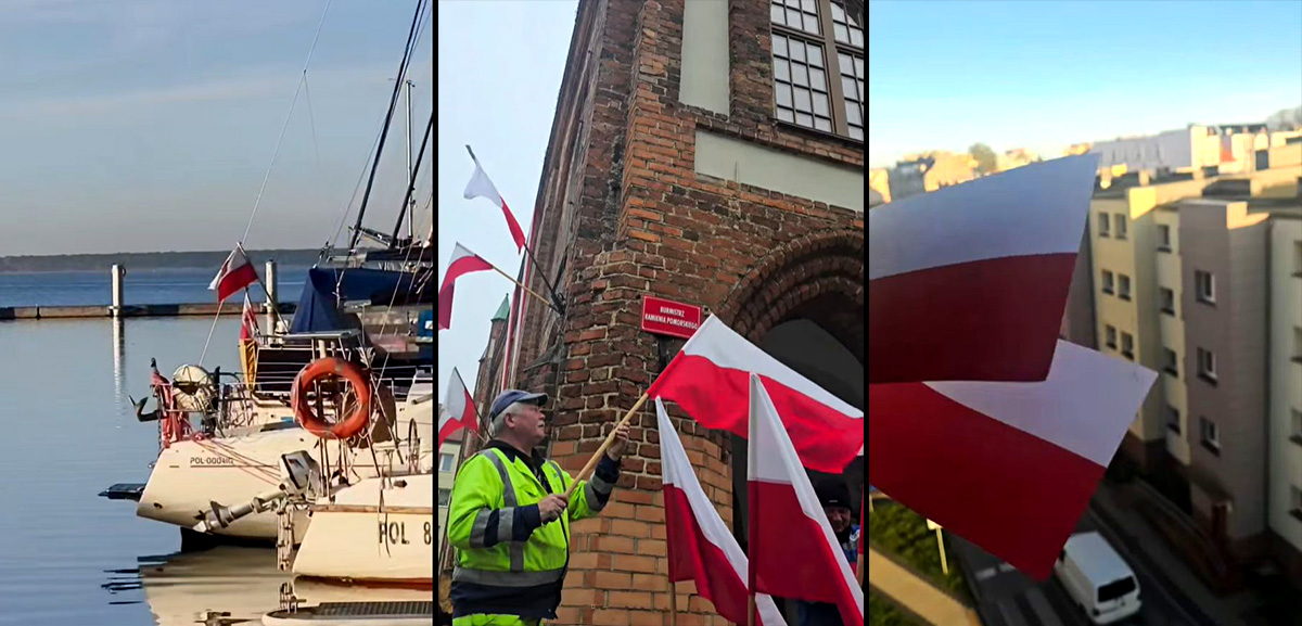 Kamień Pomorski NASZĄ stolicą Polski. Kadek z filmem na Święto Niepodległości