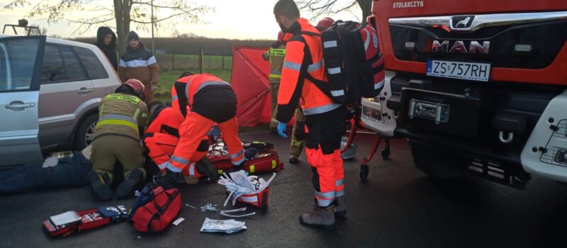 Tragiczny wypadek w Strzeżewku. Jedna osoba nie żyje!