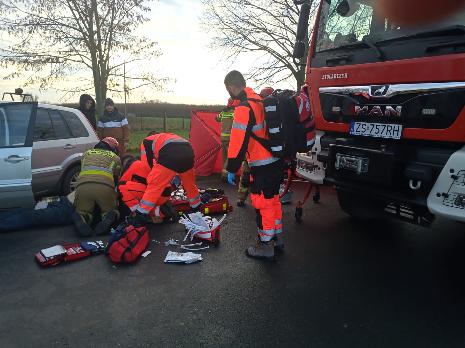 Tragiczny wypadek w Strzeżewku. Jedna osoba nie żyje!
