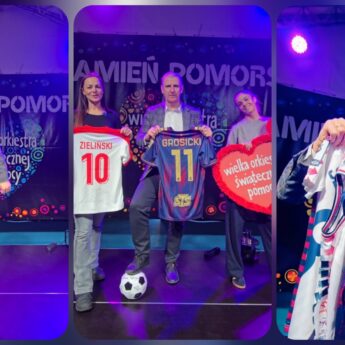 Koszulki gwiazd i piłka Pogoni na licytacjach podczas finału WOŚP w Kamieniu Pomorskim [FILM]