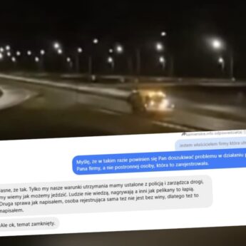 Pługopiaskarka na wstecznym na S3. „My wiemy, jak możemy jeździć. Mamy to ustalone z policją” [FILM]