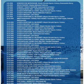 Styczeń pełen atrakcji w Gminie Dziwnów. Zima bez nudy nad morzem