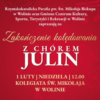 Zakończenie kolędowania z chórem "Julin" w Wolinie