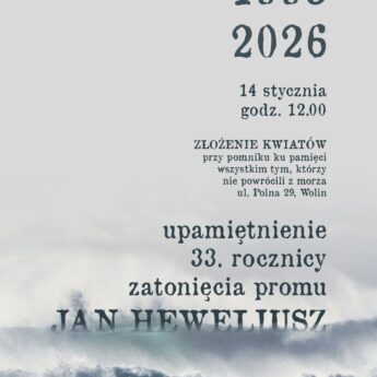 33. rocznica zatonięcia promu "Jan Heweliusz"