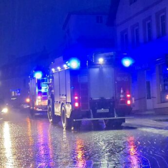 Zalany garaż przy ul. Gryfitów. Szybka interwencja strażaków