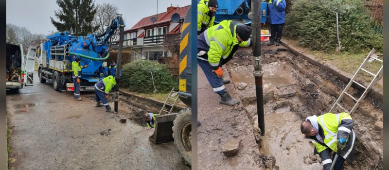 Awaria wodociągu na ul. Widokowej. Mieszkańcy kilku ulic bez wody Awaria wodociągu na ul. Widokowej. Mieszkańcy kilku ulic bez wody