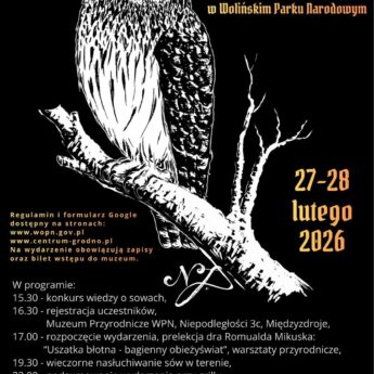 Noc Sów 2026 w Wolińskim Parku Narodowym