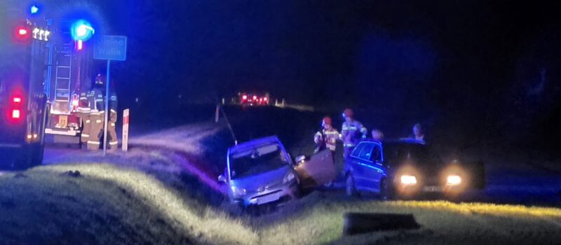 Citroën wylądował w rowie pod Rekowem. Utrudnienia w ruchu