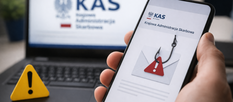 Oszuści podszywają się pod KAS i żądają potwierdzenia danych podatkowych