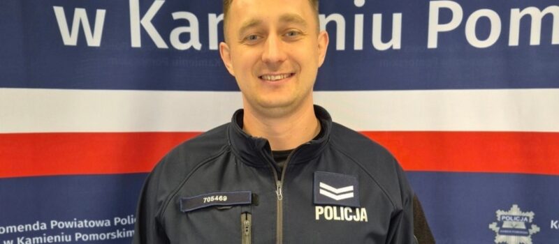 Szybka reakcja policjantów uratowała życie. Dramatyczna interwencja w powiecie kamieńskim