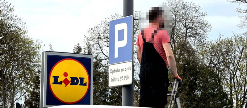 Znów wróciła strefa pod Lidlem w Kamieniu Pomorskim. Kierowcy muszą uważać