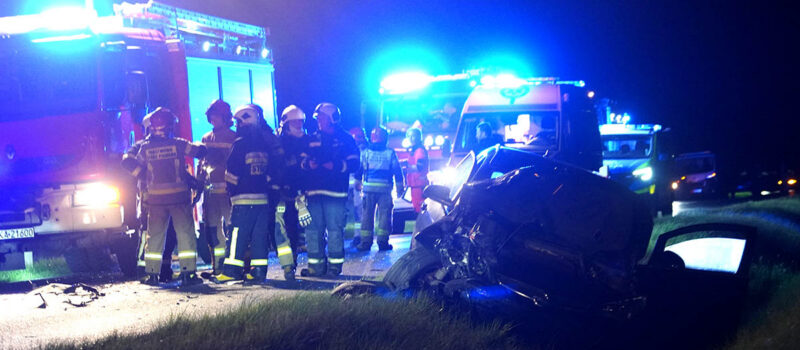 Zderzenie dwóch aut pod Rekowem. Finał zaskoczył policjantów