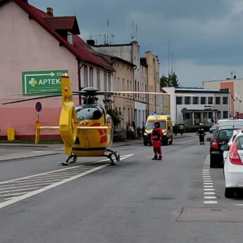 Czteroletnia dziewczynka trafiła do szpitala śmigłowcem LPR. Maszyna lądowała w centrum Golczewa