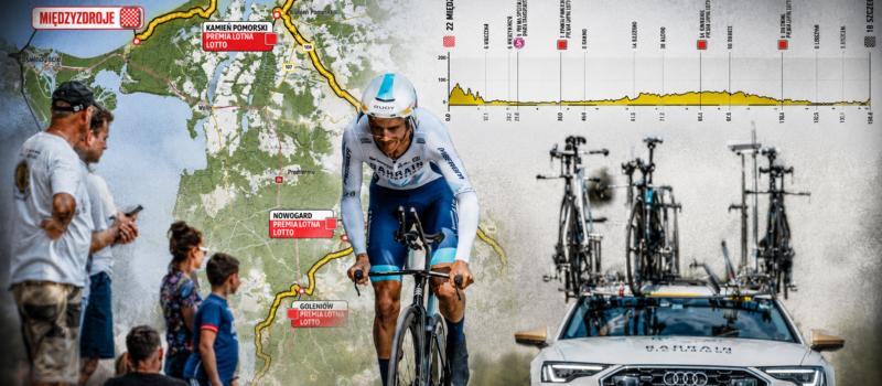 Z Międzyzdrojów z premią lotną w Kamieniu Pomorskim! Tour de Pologne przejedzie przez Powiat Kamieński! [FILM]