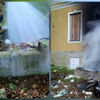 Dwa pożary śmieci w lesie jednego wieczoru. Strażacy interweniowali w Piaskach Wielkich