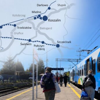 Nadmorska kolej wraca do gry! Pociągiem z Kamienia Pomorskiego do Dziwnówka i dalej do Trzebiatowa!