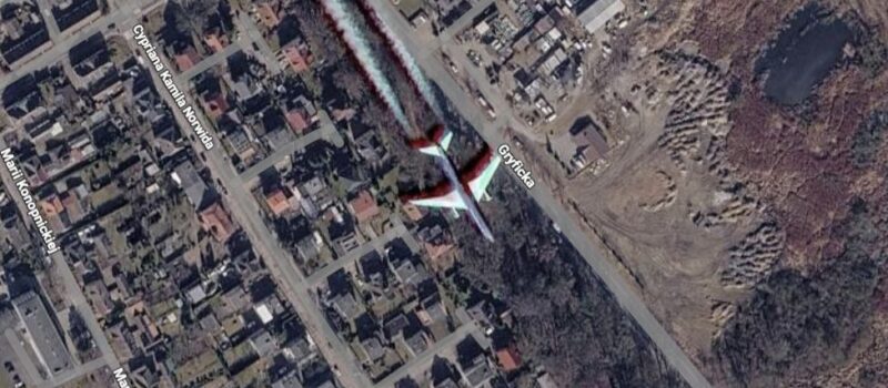 Samolot nad Kamieniem Pomorskim na Google Maps! Nietypowe znalezisko po aktualizacji map