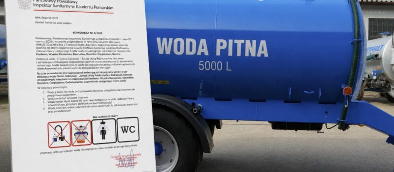 Kryzys wodny w gminie Golczewo trwa. Beczkowozy będą dowozić wodę