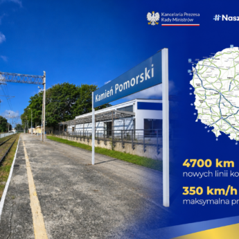 Kolej wróci nad morze! Kamień Pomorski na rządowej mapie #NaszaKolej