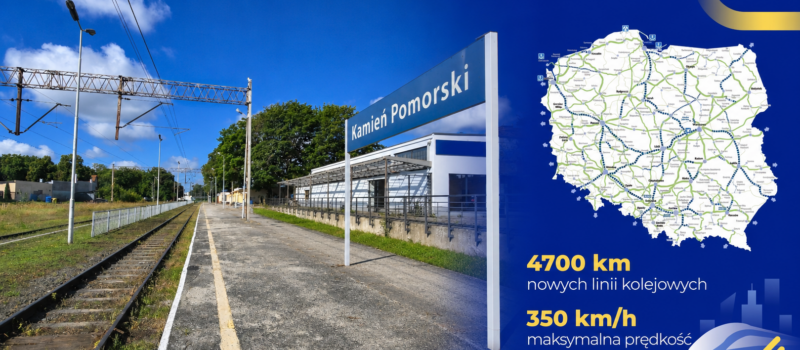 Kolej wróci nad morze! Kamień Pomorski na rządowej mapie #NaszaKolej Kolej wróci nad morze! Kamień Pomorski na rządowej mapie #NaszaKolej