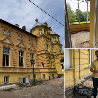 Historyczny taras powstaje od nowa. Pałac w Stuchowie odzyskuje dawny blask