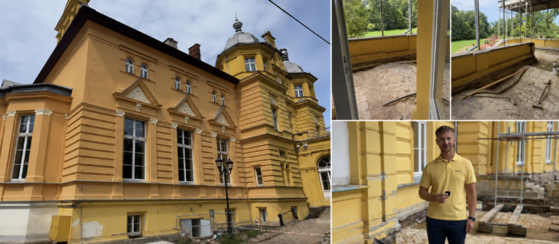 Historyczny taras powstaje od nowa. Pałac w Stuchowie odzyskuje dawny blask Historyczny taras powstaje od nowa. Pałac w Stuchowie odzyskuje dawny blask