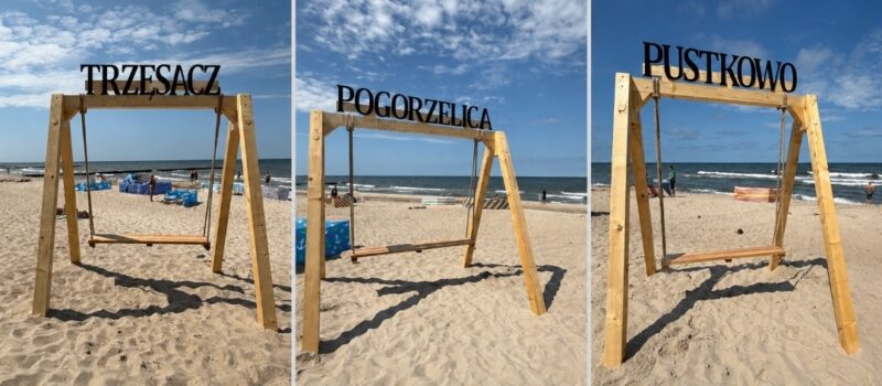 Nowe huśtawki na plażach gminy Rewal. Mają stać się wakacyjną atrakcją Nowe huśtawki na plażach gminy Rewal. Mają stać się wakacyjną atrakcją