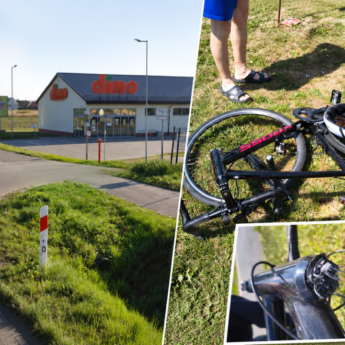 To miejsce prosi się o tragedię? Rowerzysta trafił na SOR, rower do kasacji