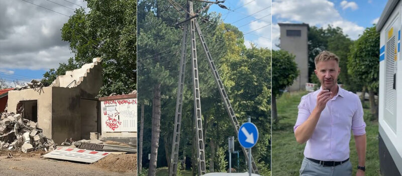 Koniec ze szpecącymi krajobraz słupami wysokiego napięcia w Świerznie! [FILM]