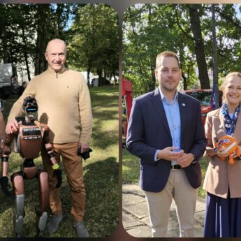 Wiceminister zdrowia w Kamieniu Pomorskim. Profilaktyka i robot Krystyna przyciągnęły mieszkańców [FILM]
