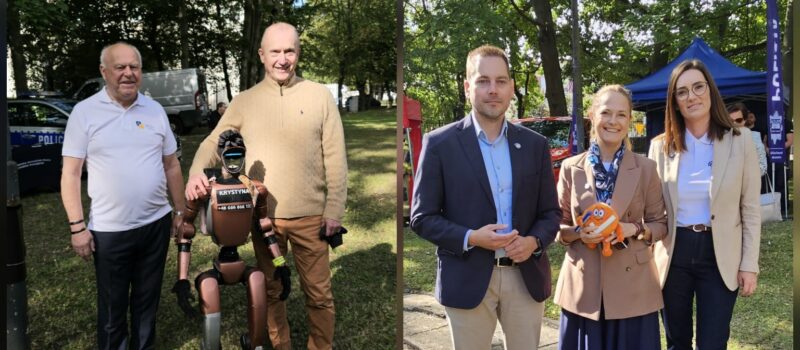 Wiceminister zdrowia w Kamieniu Pomorskim. Profilaktyka i robot Krystyna przyciągnęły mieszkańców [FILM]