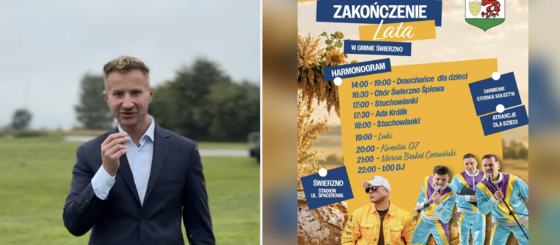 Dziś pożegnanie lata w Świerznie! Koncerty, stoiska i atrakcje dla najmłodszych Dziś pożegnanie lata w Świerznie! Koncerty, stoiska i atrakcje dla najmłodszych