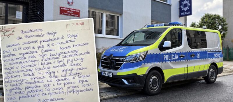 „Byłem w szoku. Ta pomoc była mi bardzo potrzebna”. Wyjątkowy list trafił do policjantów