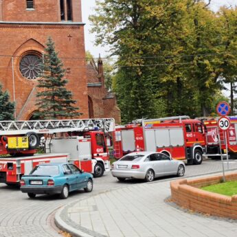 Alarm w kamieńskiej konkatedrze! Czujka postawiła na nogi trzy zastępy straży