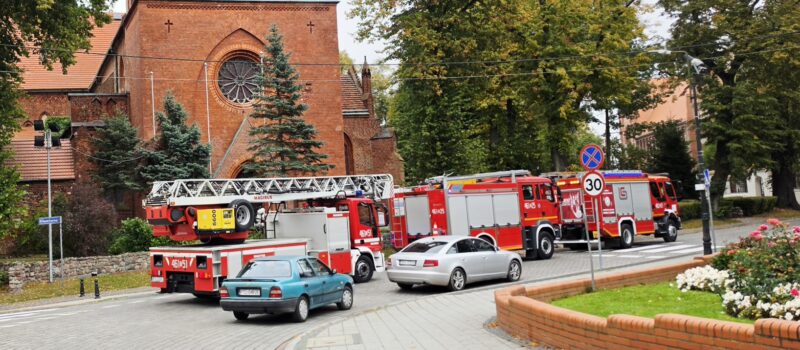 Alarm w kamieńskiej konkatedrze! Czujka postawiła na nogi trzy zastępy straży