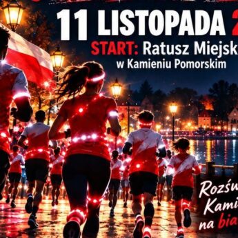 Kamień Pomorski rozbłyśnie na biało-czerwono! Wyjątkowy Bieg Niepodległości już 11 listopada